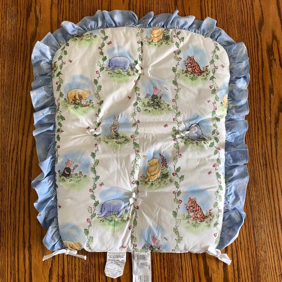 Winnie the Pooh Crib Nursery Set Comforter Headboard Pad Red Calliope 1999 - Picture 10 of 12